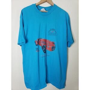 Steamboat 90s 1990 Vintage Auto Race Colorado TShirt Size XL single Stitch